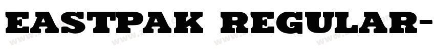 Eastpak Regular字体转换